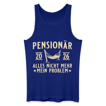 Retraité 2026 Collègue Farewell Pension - Débardeur bio Homme - bleu roi - Devant