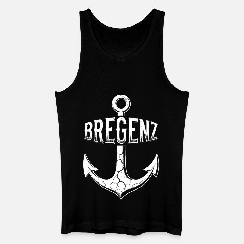 Anker Bregenz Bodensee Österreich - Männer Bio Tank Top - Schwarz