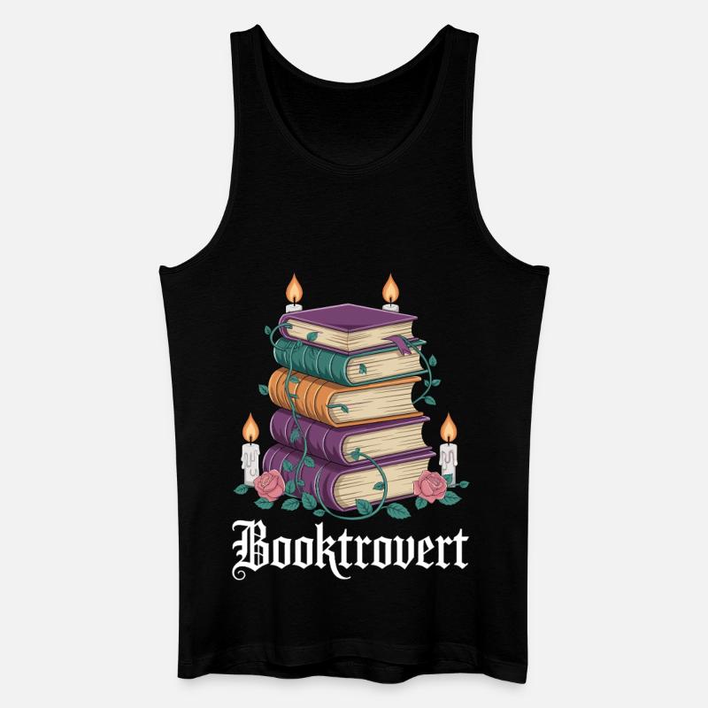 Booktrovert Bücherzauber - Männer Bio Tank Top - Schwarz