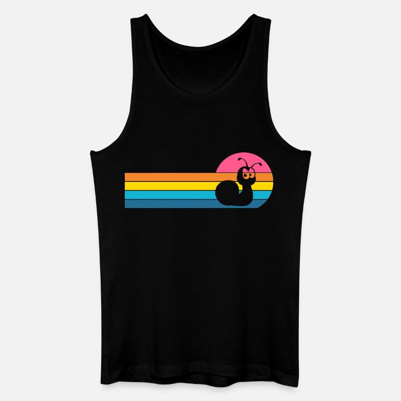 Schnecke - Männer Bio Tank Top - Schwarz