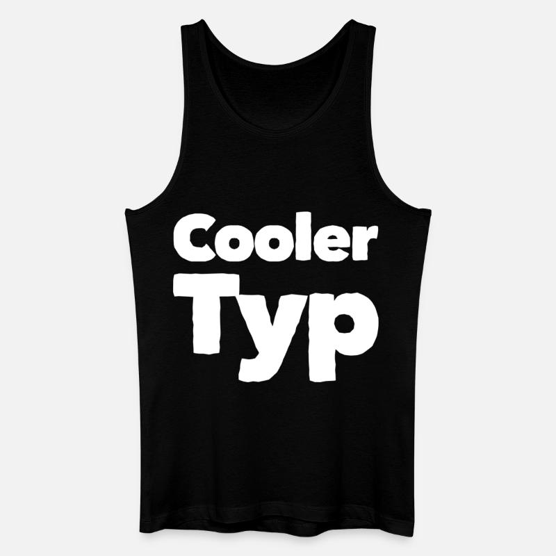 COOLER TYP - Männer Bio Tank Top - Schwarz