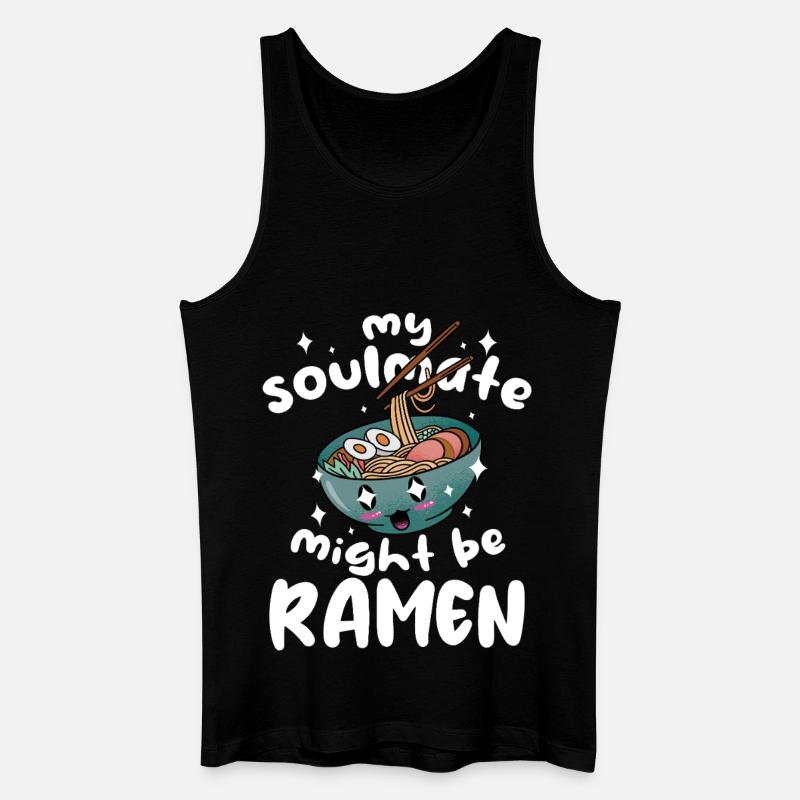 Seelenramen Cartoon - Männer Bio Tank Top - Schwarz