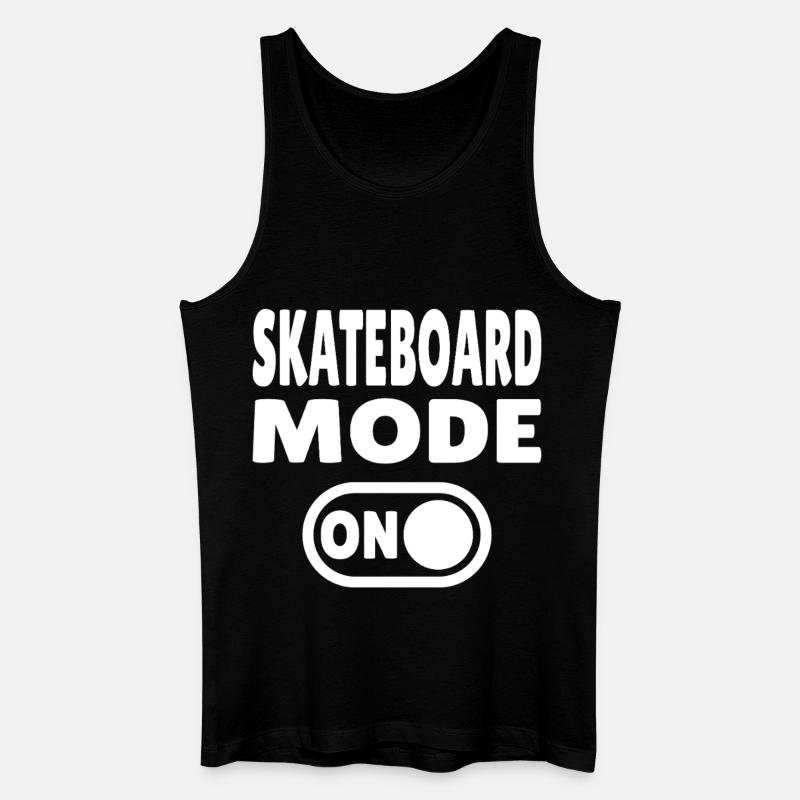 Skateboard Mode ON - Männer Bio Tank Top - Schwarz