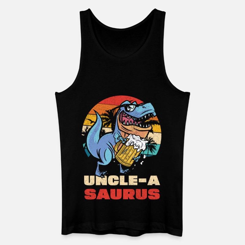 UncleASaurus Bierheld - Men’s Organic Tank Top - black
