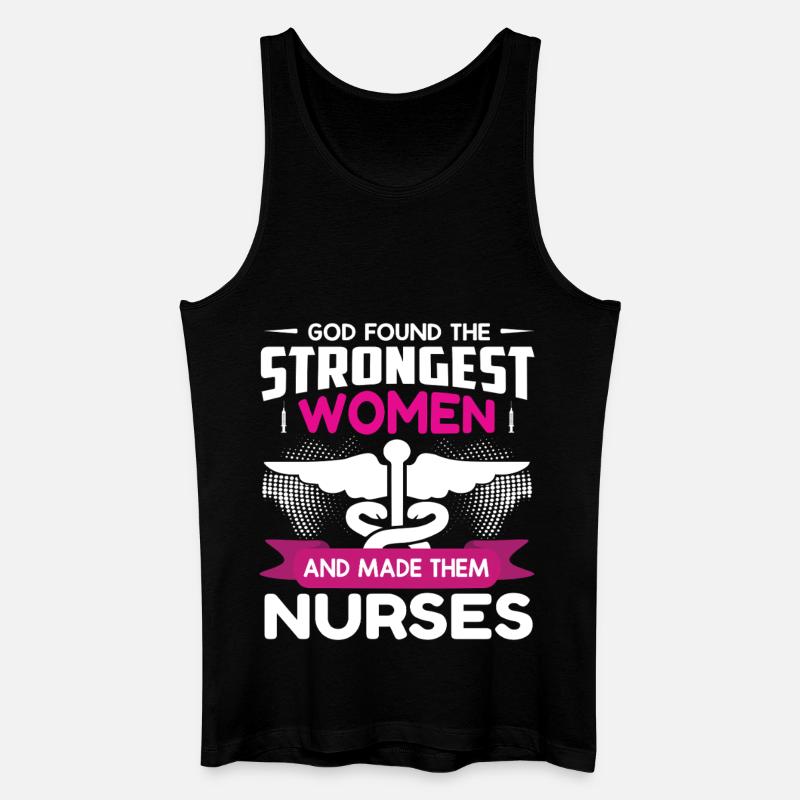 Krankenschwester - Männer Bio Tank Top - Schwarz
