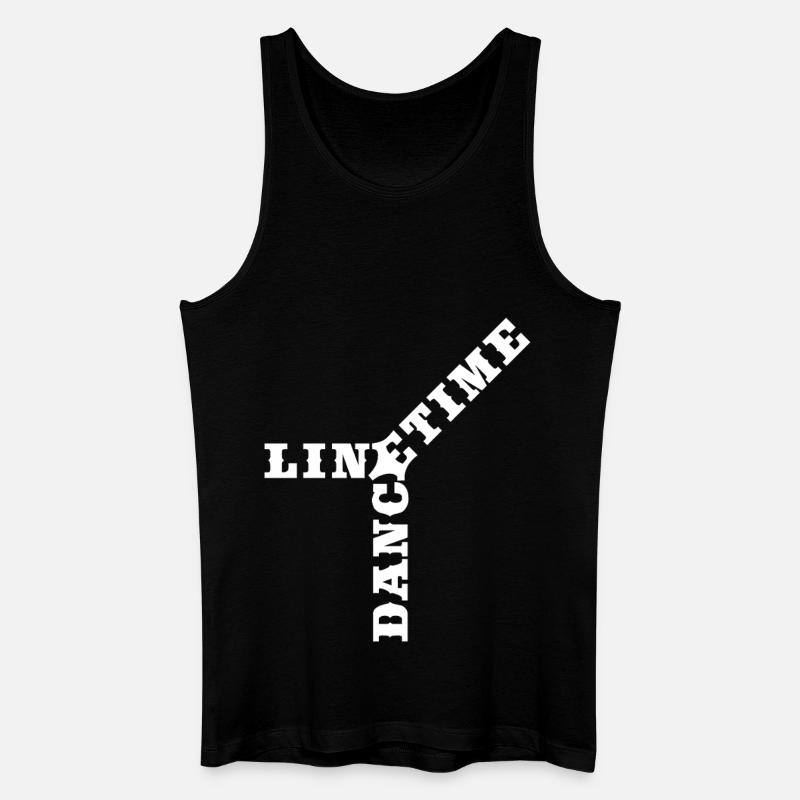 Crossword Line Dance Time  - Männer Bio Tank Top - Schwarz