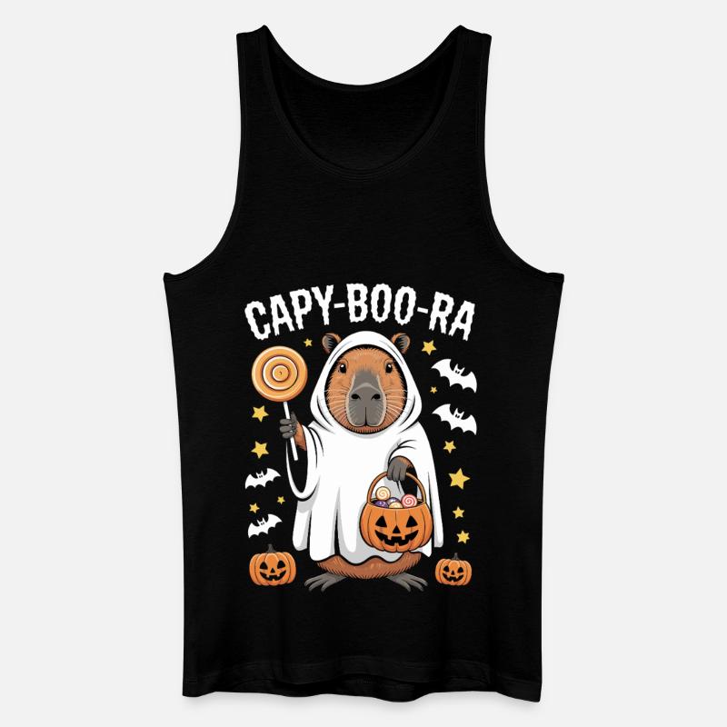 Capybara Halloween Capy-Boo-Ra Spaß - Männer Bio Tank Top - Schwarz