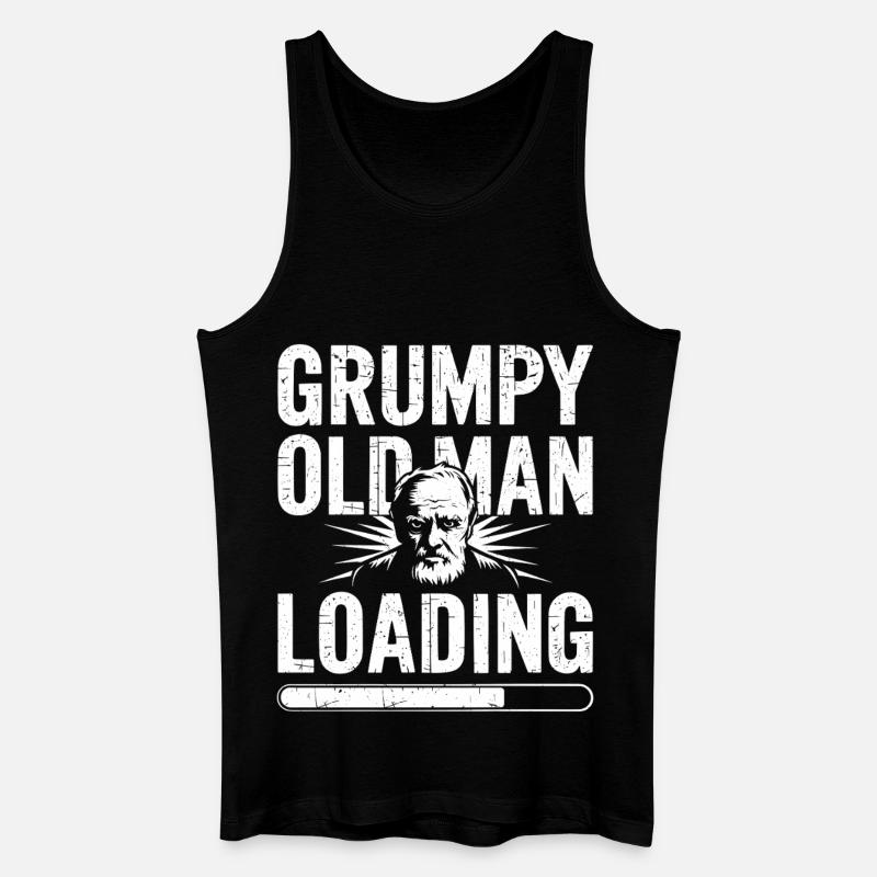 GrumpyOldMan Loading Bar - Men’s Organic Tank Top - black