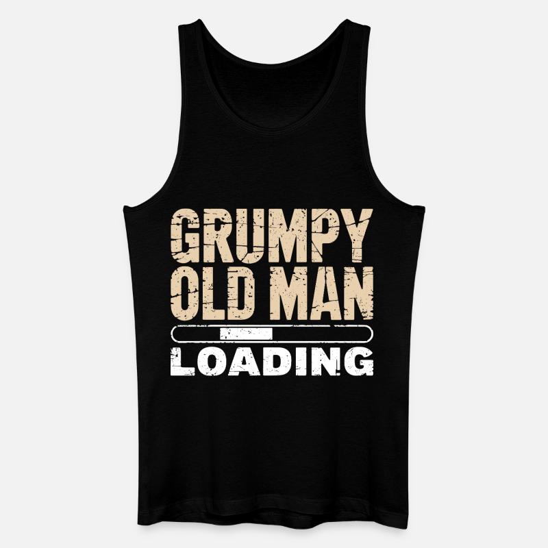 Grumpy Old Man Loading - Débardeur bio Homme - noir