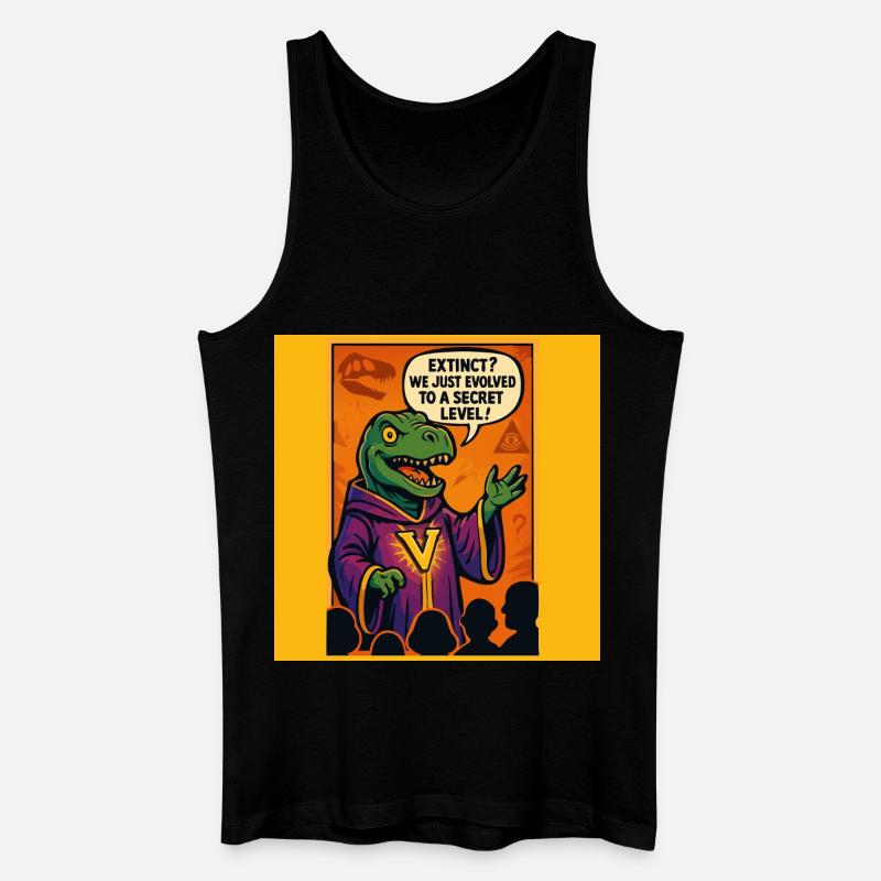 V-Raptor: Evolution auf Geheimstufe - Männer Bio Tank Top - Schwarz