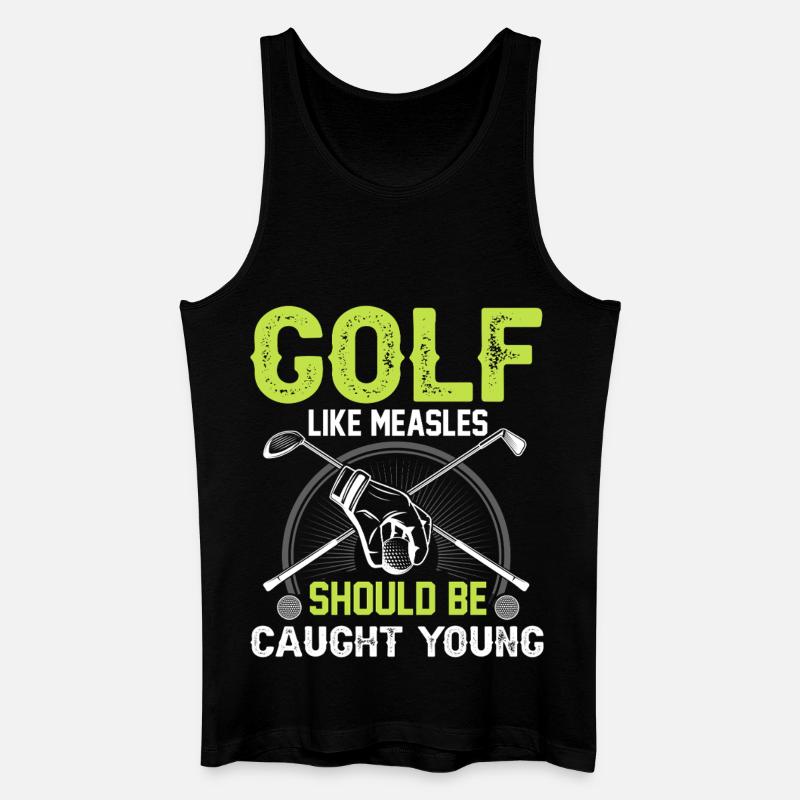 Golf - Männer Bio Tank Top - Schwarz
