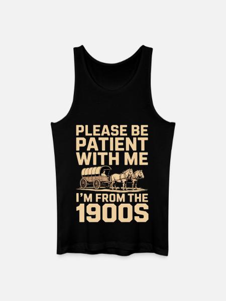 I'm from the 1900s - Men’s Organic Tank Top - black