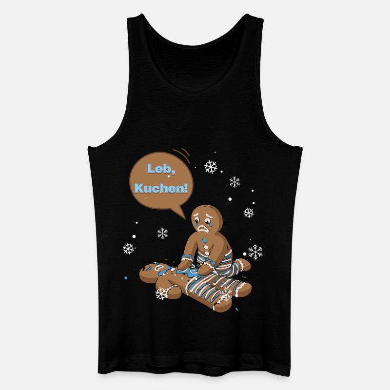 Leb, Kuchen! Winter Gingerbread Duo - Männer Bio Tank Top - Schwarz