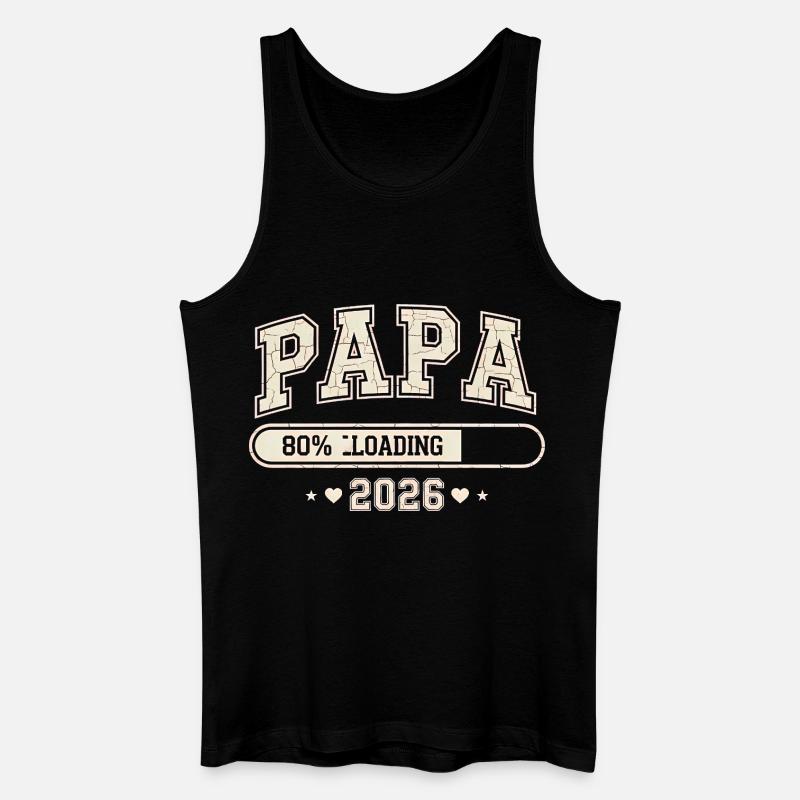 Dad 2026 Loading Dad-to-be - Men’s Organic Tank Top - black