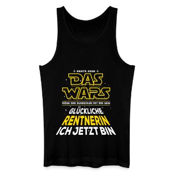 Das Wars - Rente 2026 - Glückliche Rentnerin - Männer Bio Tank Top - Schwarz - Vorne