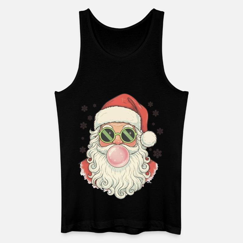Santa Claus Bubble Gum - Männer Bio Tank Top - Schwarz