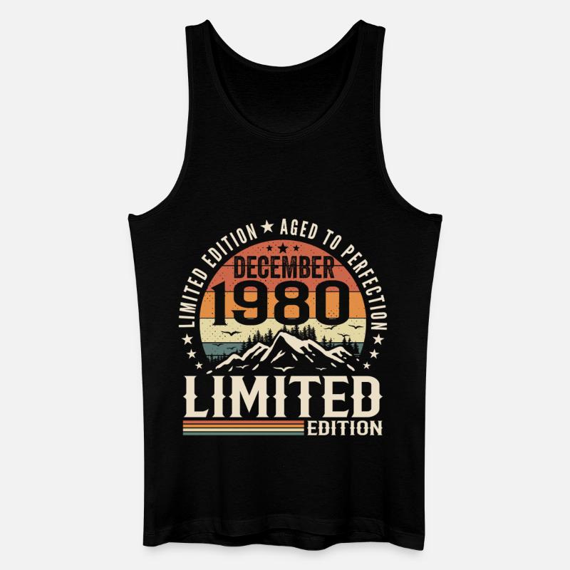 Dezember 1980 - Männer Bio Tank Top - Schwarz
