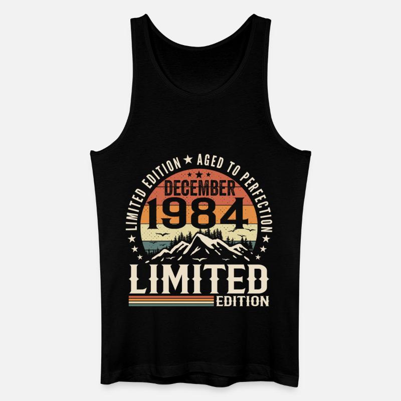 Dezember 1984 - Männer Bio Tank Top - Schwarz