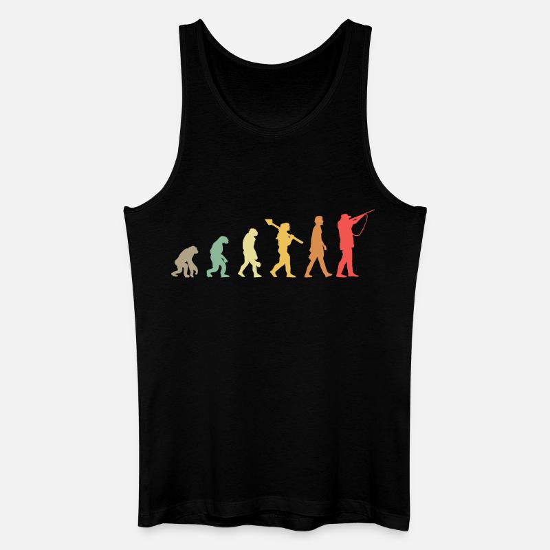 Evolution Hunting Jagd Jäger - Männer Bio Tank Top - Schwarz