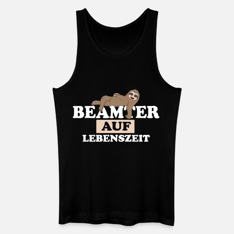 Beamter auf Lebenszeit - Männer Bio Tank Top - Schwarz