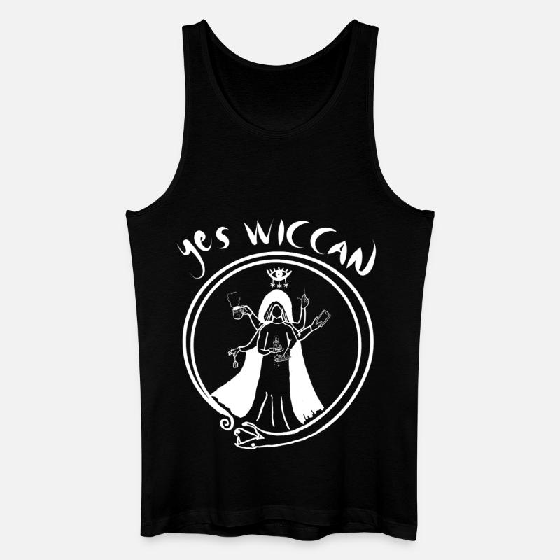 Ja Wicca - Männer Bio Tank Top - Schwarz