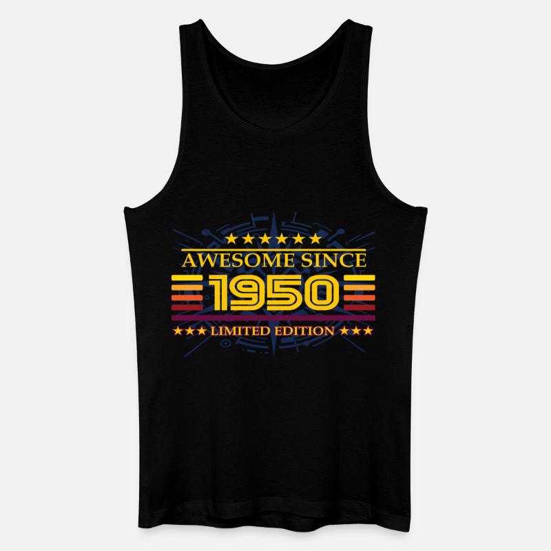 Awesome since 1950 Limited Edition - Männer Bio Tank Top - Schwarz