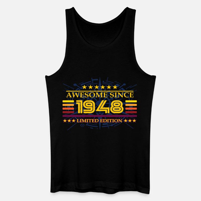 Awesome since 1948 Limited Edition - Männer Bio Tank Top - Schwarz