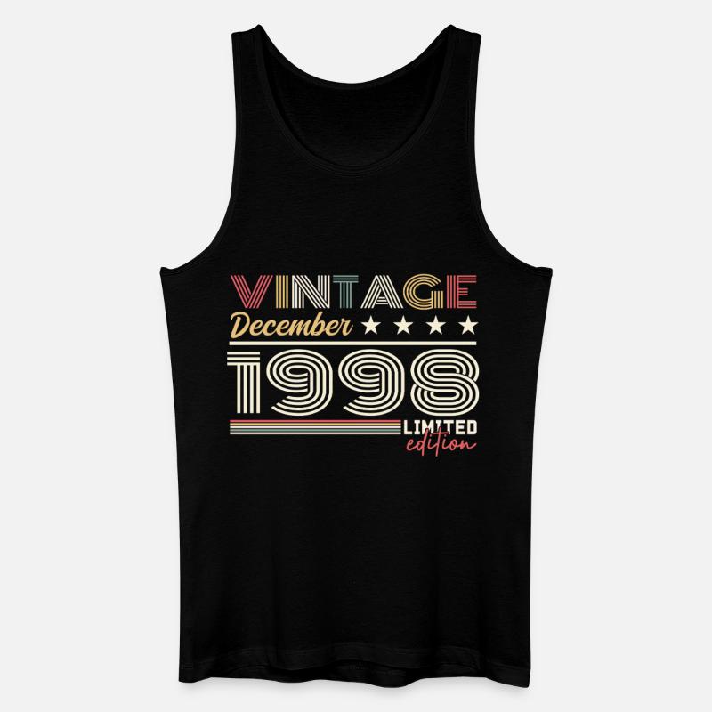 Geschenk Dezember 1998 - Männer Bio Tank Top - Schwarz