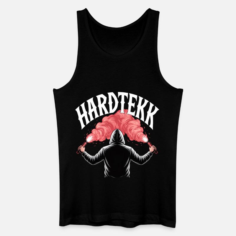 Hardtekk Tekke Ostdeutschland - Männer Bio Tank Top - Schwarz