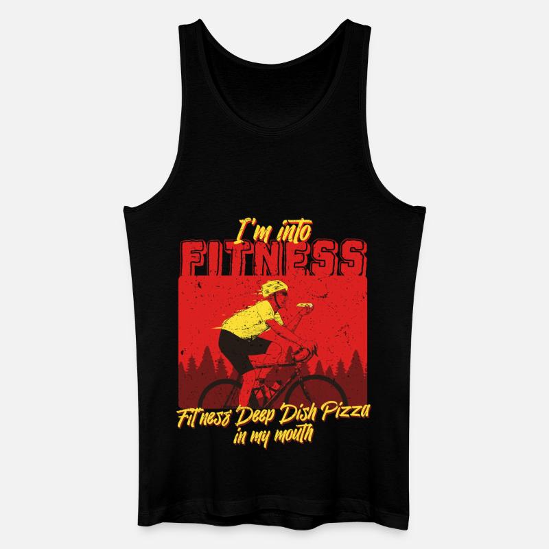 Deep Dish Pizza Chicargo - Männer Bio Tank Top - Schwarz