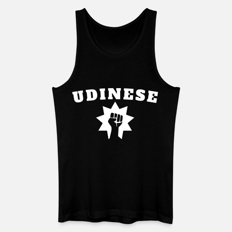 Udinese - Männer Bio Tank Top - Schwarz