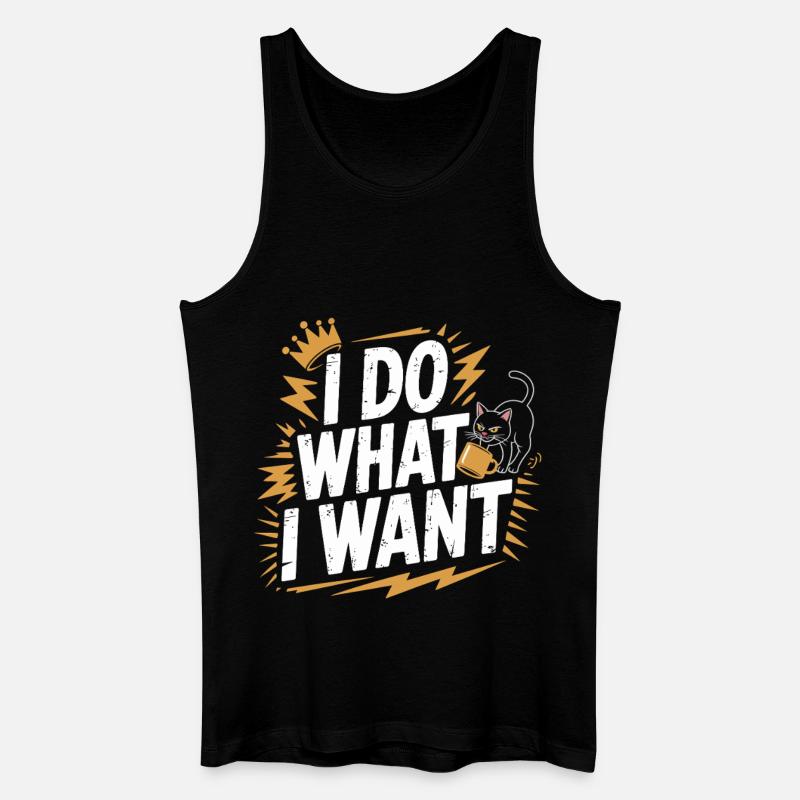 Ich tu, was ich will - Männer Bio Tank Top - Schwarz