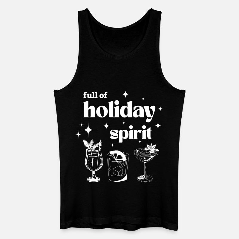 Voller Urlaubsstimmung - Männer Bio Tank Top - Schwarz