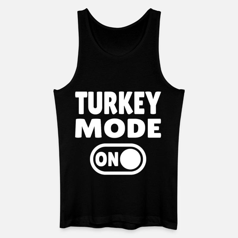 Mode dinde activé - Débardeur bio Homme - noir