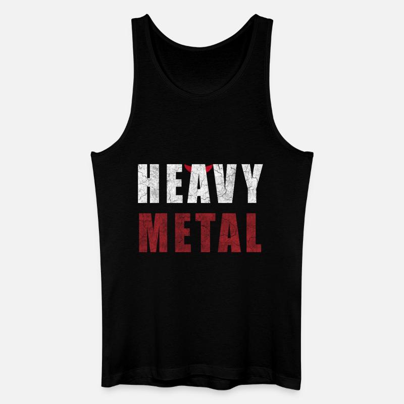 Heavy Metal Motiv - Männer Bio Tank Top - Schwarz