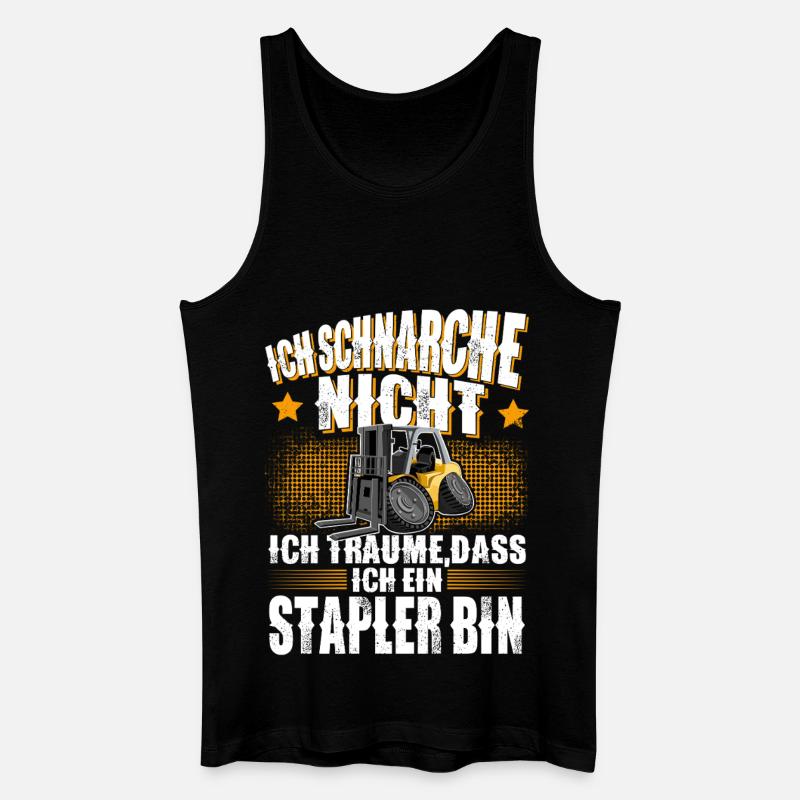 Gabelstapler Stapler - Männer Bio Tank Top - Schwarz