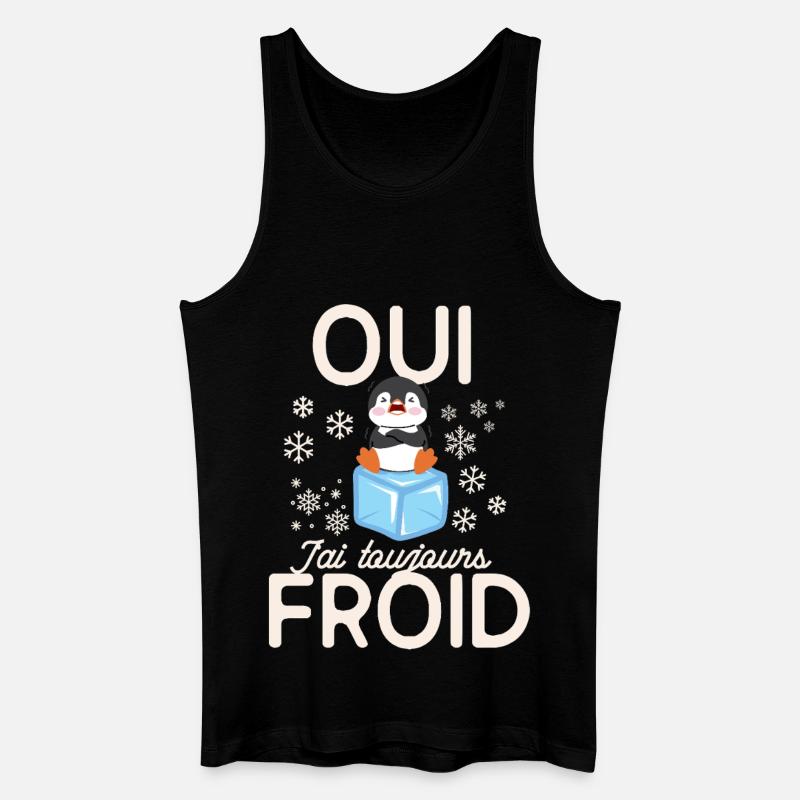 Frozen Penguin Always Cold - Men’s Organic Tank Top - black