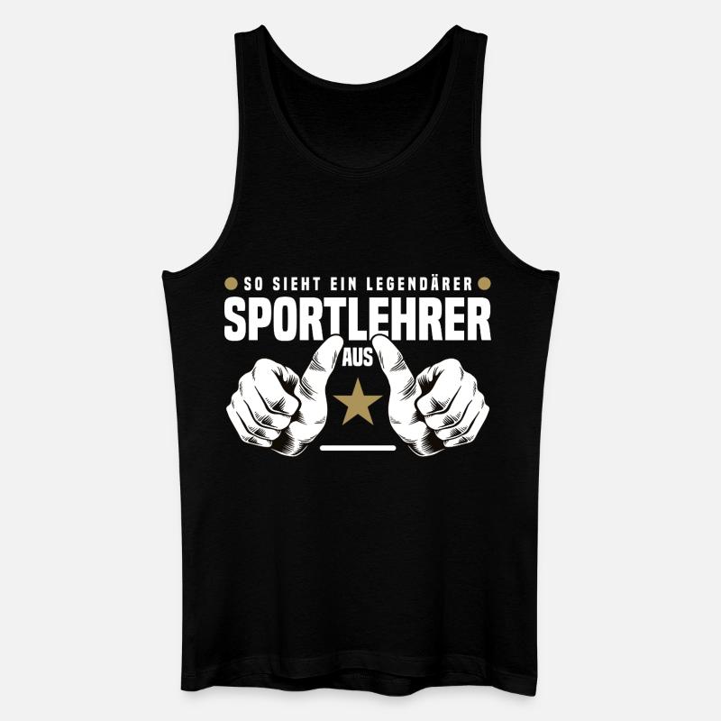 Sportlehrer - Männer Bio Tank Top - Schwarz