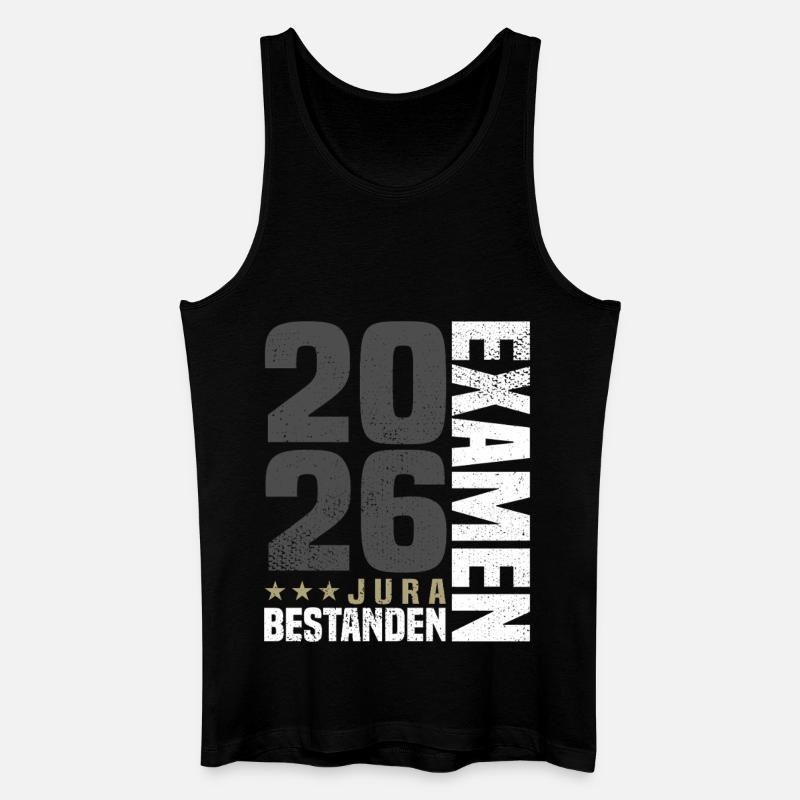 Jura Examen 2026 - Männer Bio Tank Top - Schwarz