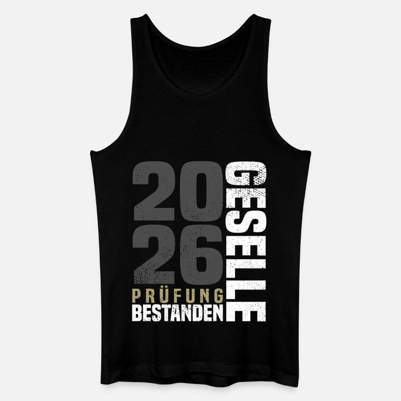 Geselle Abschluss 2026 - Männer Bio Tank Top - Schwarz