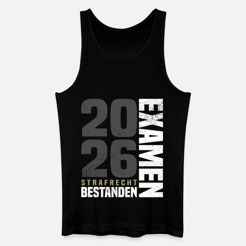 Examen Strafrecht 2026 - Männer Bio Tank Top - Schwarz