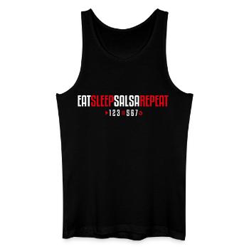 Eat Sleep Salsa Repeat – 123-567 - Männer Bio Tank Top - Schwarz - Vorne