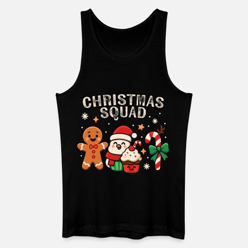 Escouade de Noël - Funny Candy - Débardeur bio Homme - noir
