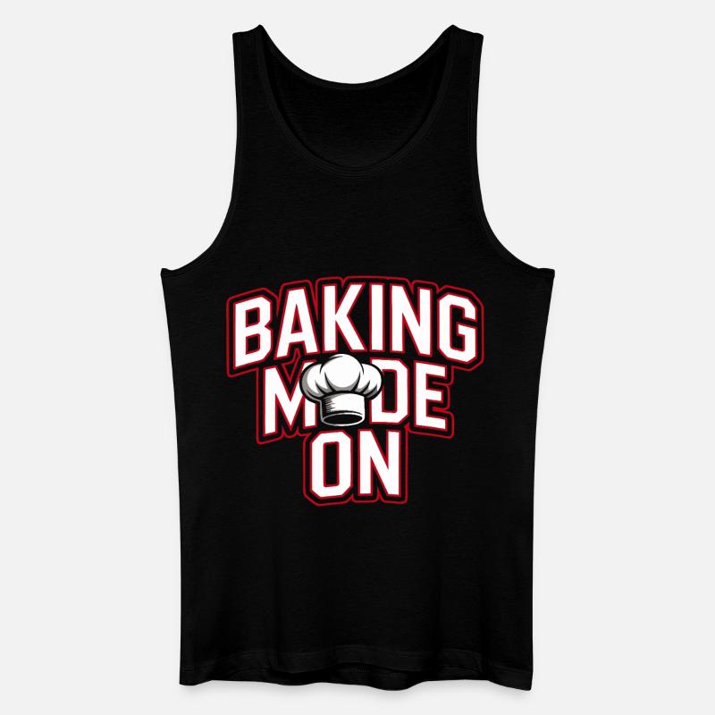 Backen Modus An - Kochhut Design - Männer Bio Tank Top - Schwarz