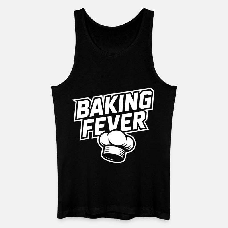 Baking Fever Küchenchef Motiv - Männer Bio Tank Top - Schwarz