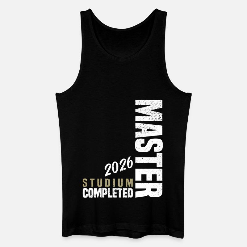 Master Studium Abschluss 2026 - Männer Bio Tank Top - Schwarz
