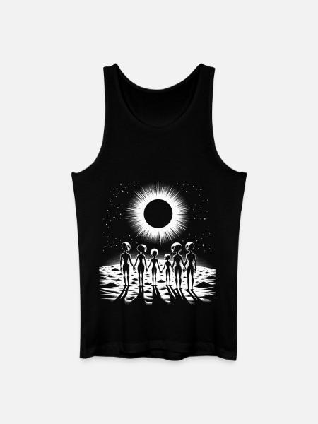 Cosmic Silhouette Family Circle - Men’s Organic Tank Top - black