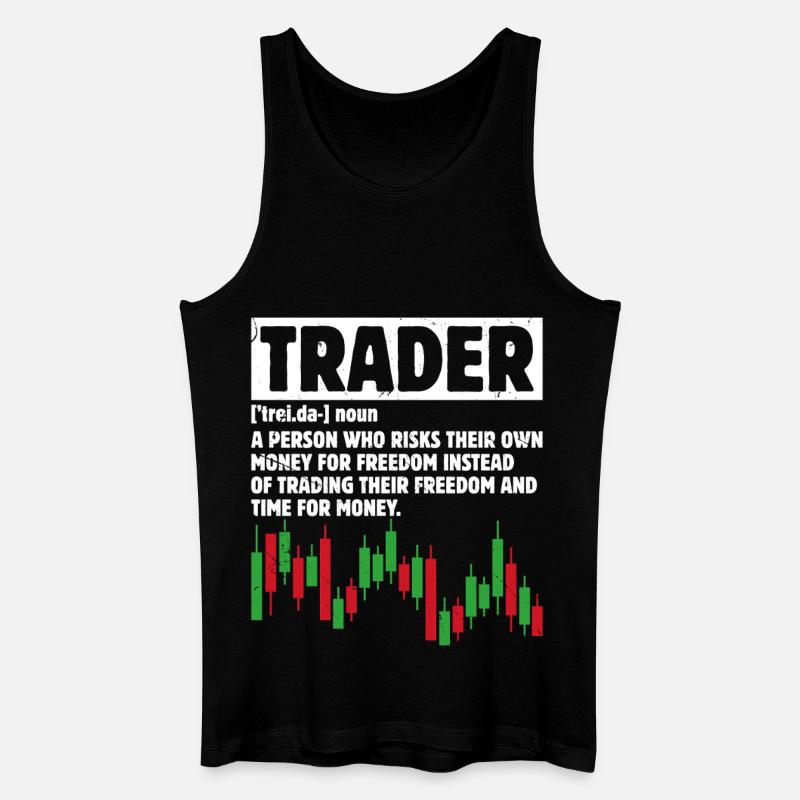 Trading Boursier Crypto Trader Boursier - Débardeur bio Homme - noir
