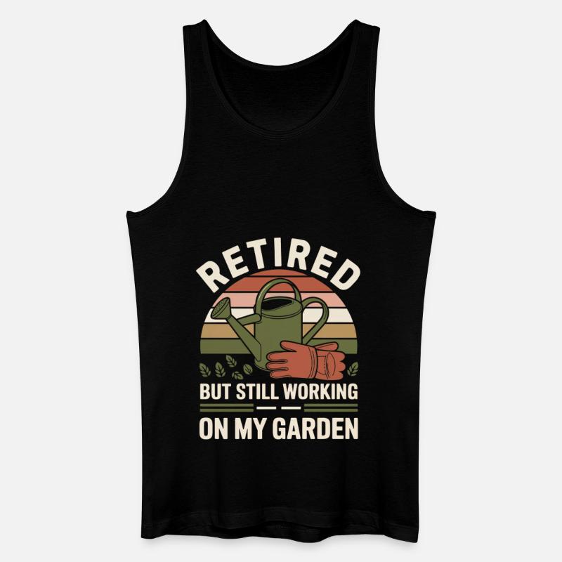 Humor Ruhestand - Männer Bio Tank Top - Schwarz