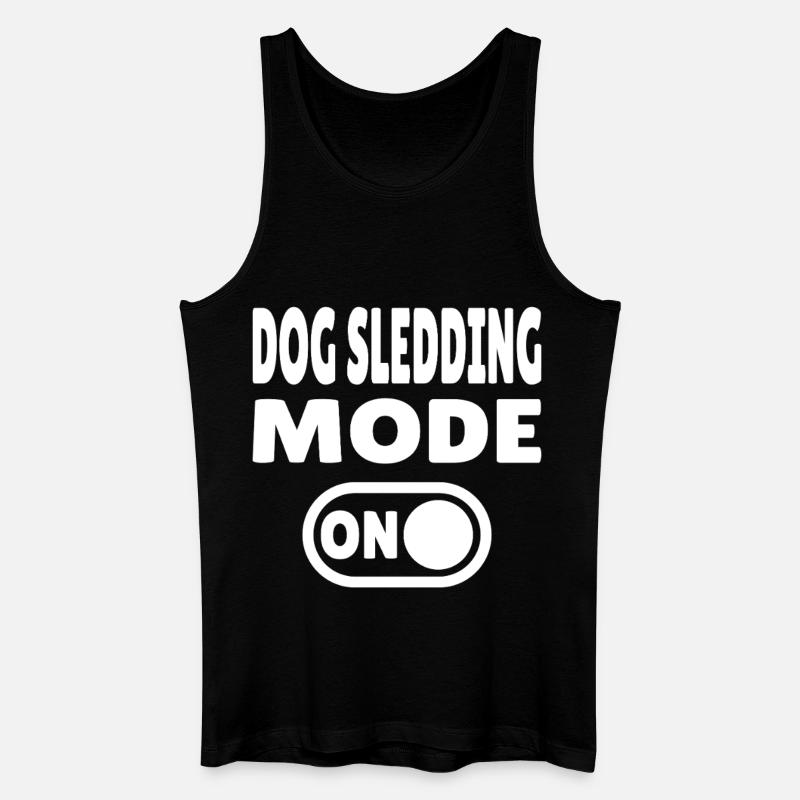 Dog Sledding Mode ON - Schlittenhund - Männer Bio Tank Top - Schwarz